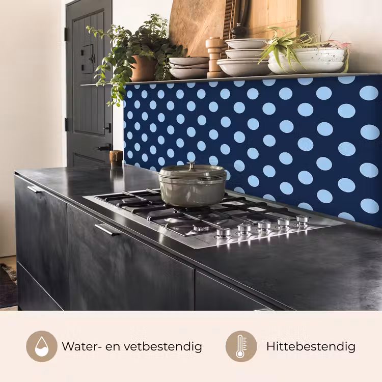 Klassiek - Dots - Blauw keuken achterwand 2 middel 871 -usp_NL