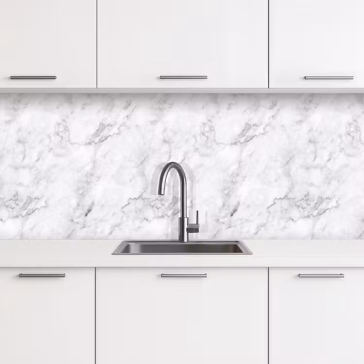 Klassiek - Marmer - Aders - Grijs keuken achterwand 2 middel 871 -3d