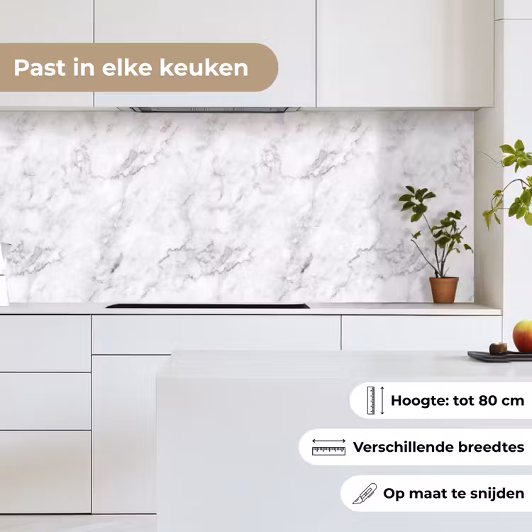 Klassiek - Marmer - Aders - Grijs keuken achterwand 2 middel 871 -sfeer4_NL