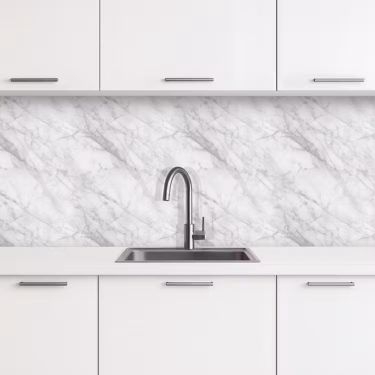 Klassiek - Marmer - Grijs keuken achterwand 2 middel 871 -3d