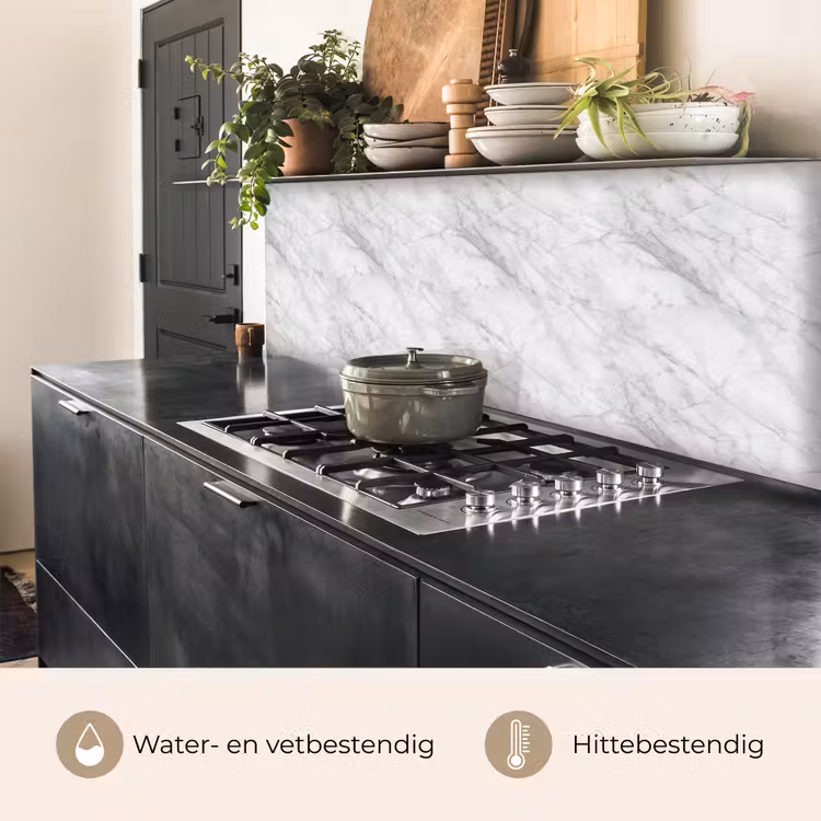 Klassiek - Marmer - Grijs keuken achterwand 2 middel 871 -usp_NL