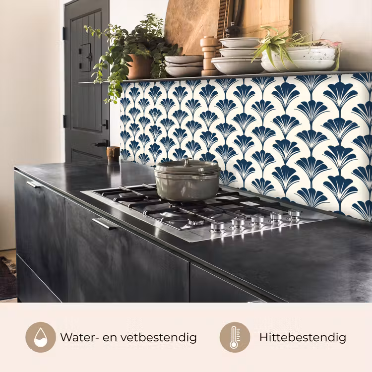 Klassiek - Motief - Blauw keuken achterwand 2 middel 871 -usp_NL
