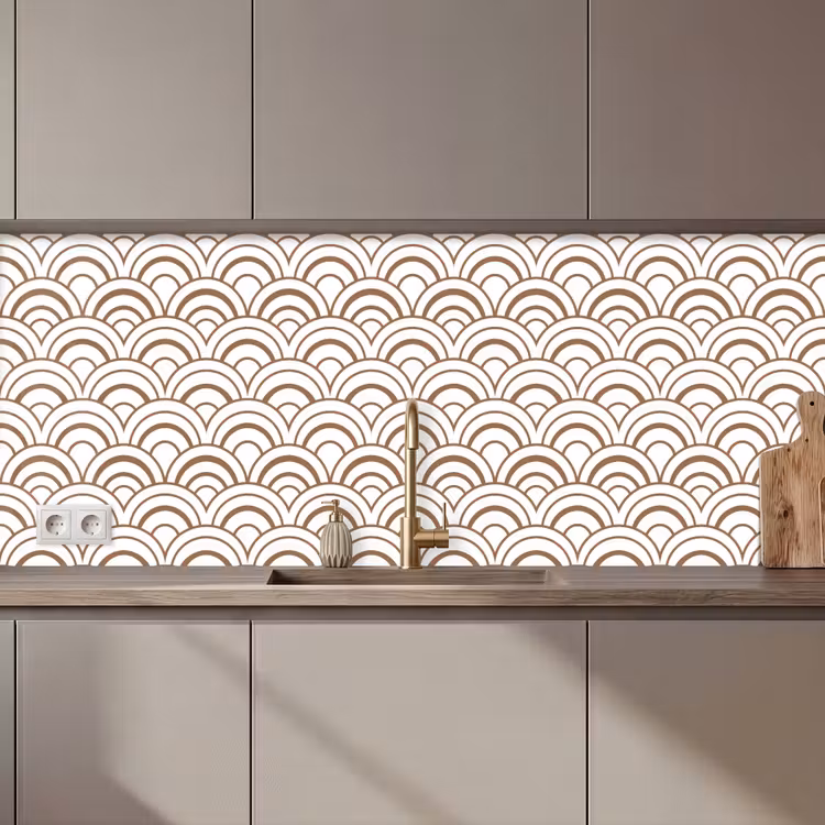 Klassiek - Motief - Terracotta keuken achterwand 2 middel 871 zz_3dshopping