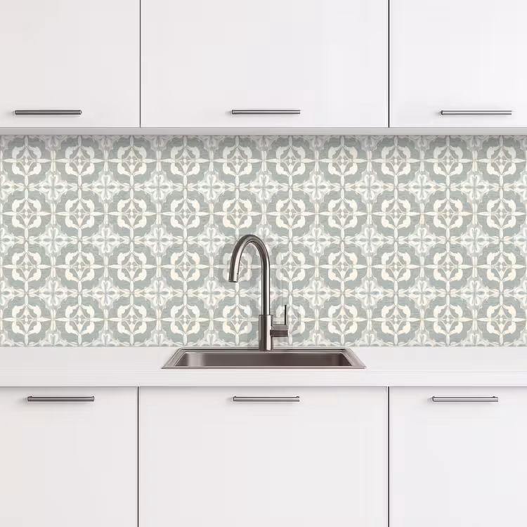 Klassiek - Pastel - Bloemaccent keuken achterwand 2 middel 871 -3d