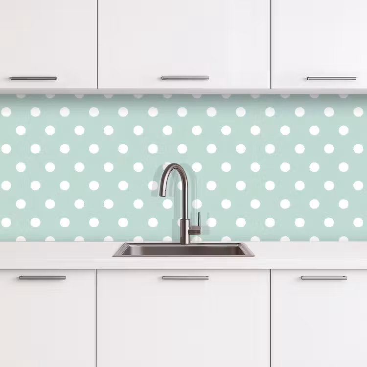 Klassiek - Polka - Groen keuken achterwand 2 middel 871 -3d