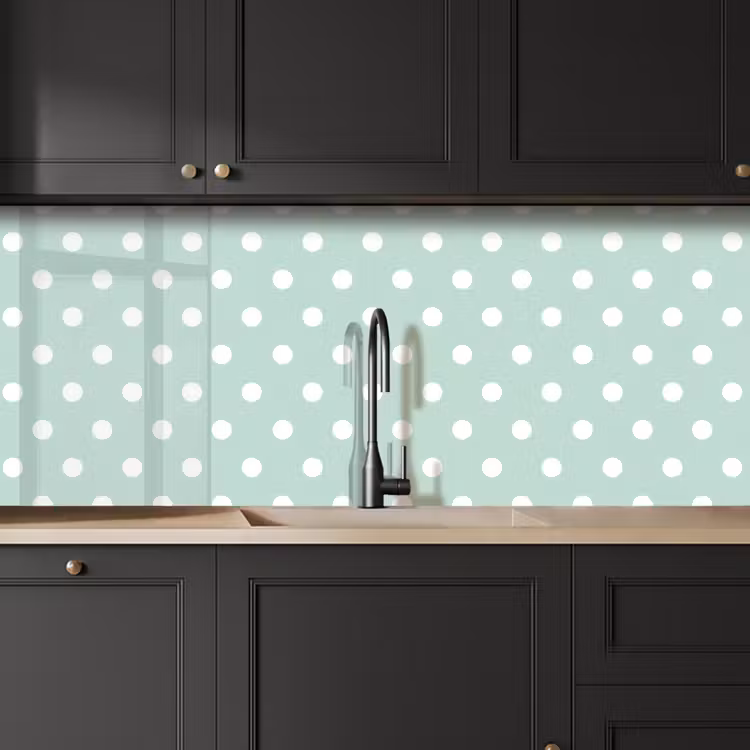 Klassiek - Polka - Groen keuken achterwand 2 middel 871 -sfeer1