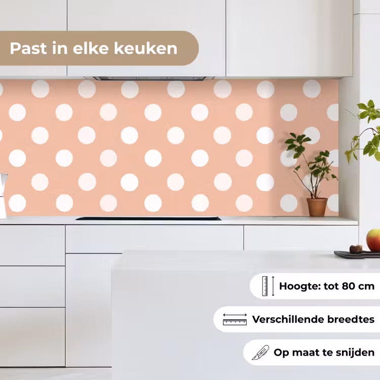 Klassiek - Polka - Perzik keuken achterwand 2 middel 871 -sfeer4_NL