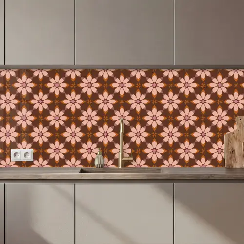 Keuken achterwand - Klassiek - Retro - Bruin