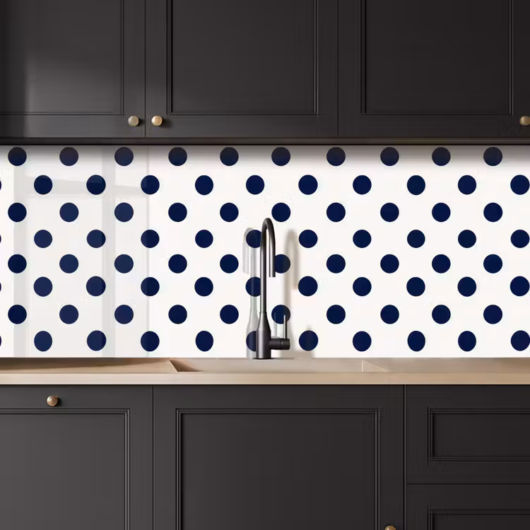 Klassiek - Stippen - Blauw keuken achterwand 2 middel 871 -sfeer1