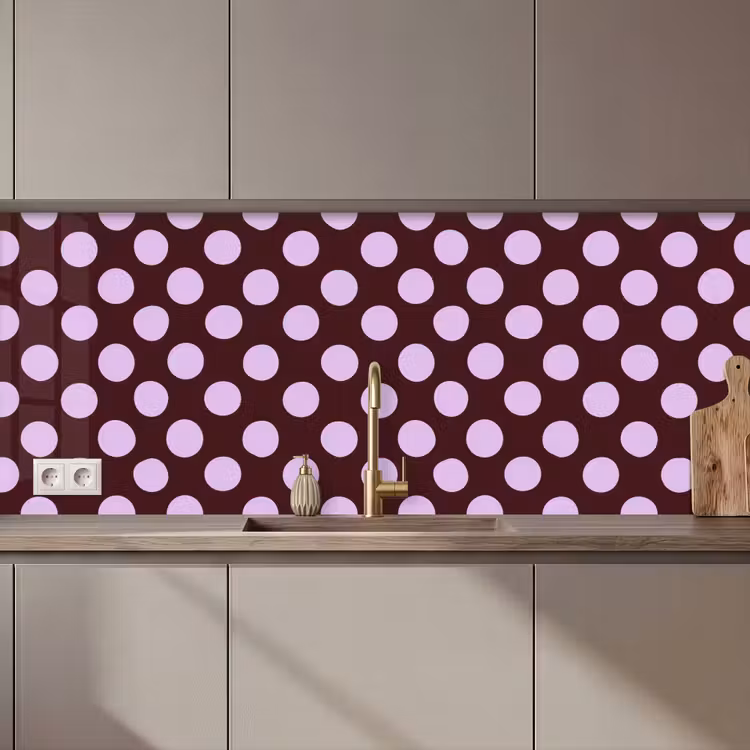 Klassiek - Stippen - Paars keuken achterwand 2 middel 871 zz_3dshopping