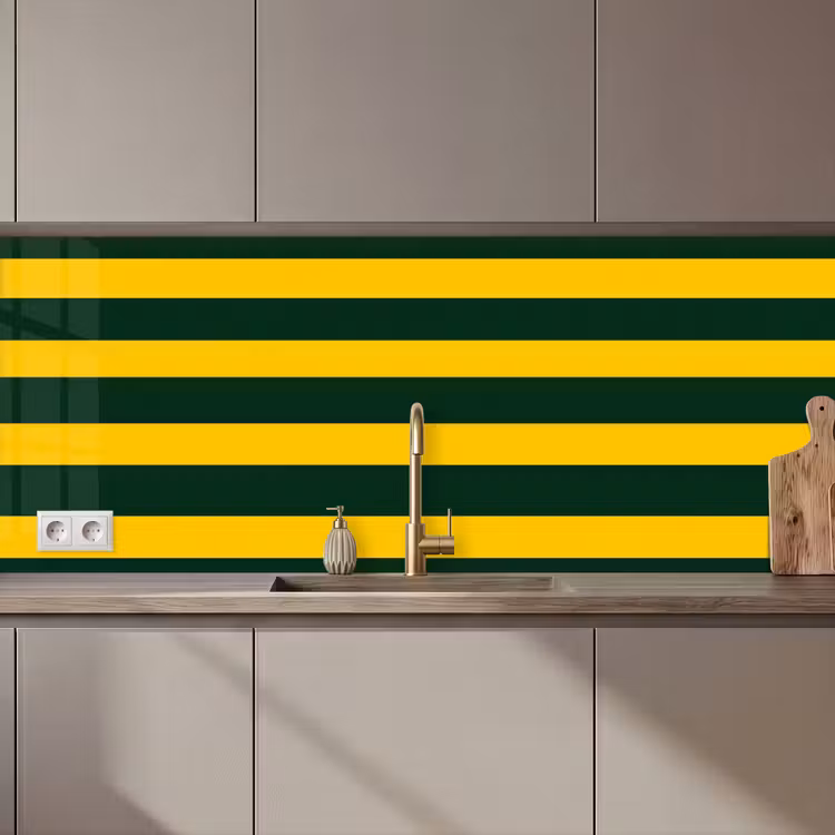 Klassiek - Strepen - Groen keuken achterwand 2 middel 871 zz_3dshopping