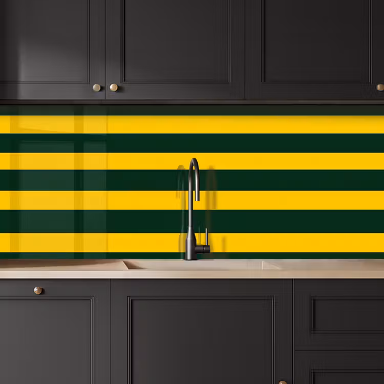 Klassiek - Strepen - Groen keuken achterwand 2 middel 871 -sfeer1