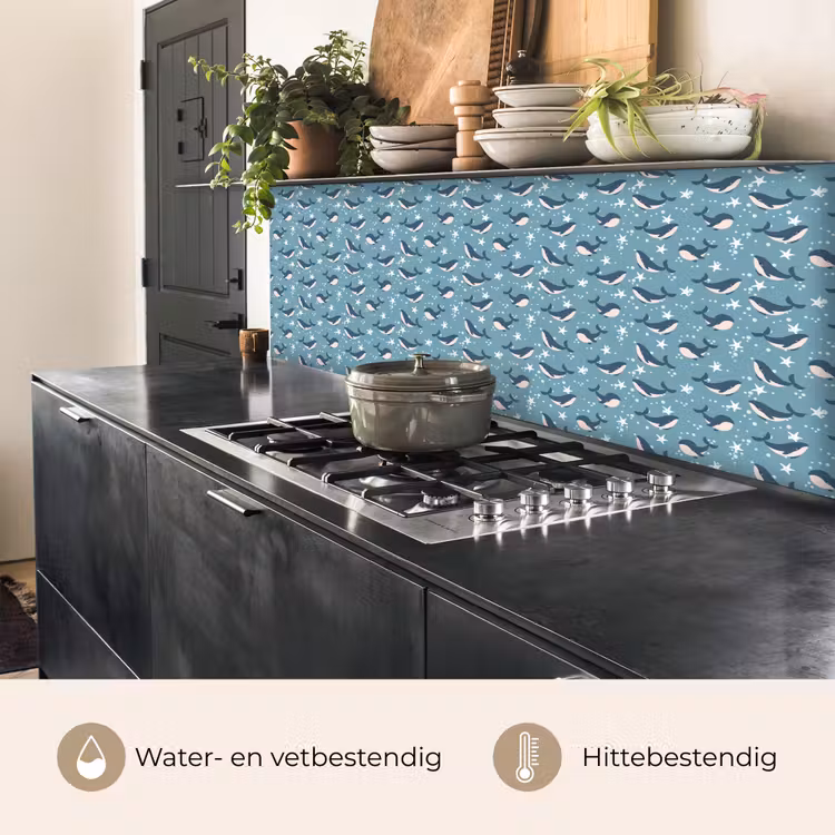 Klein - Oceaan - Walvis - Zeester keuken achterwand 2 middel 871 -usp_NL
