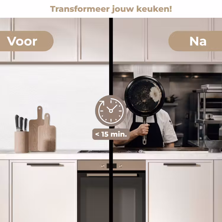Koks - Koekenpannen - Keuken keuken achterwand 2 middel -voor-na2_NL