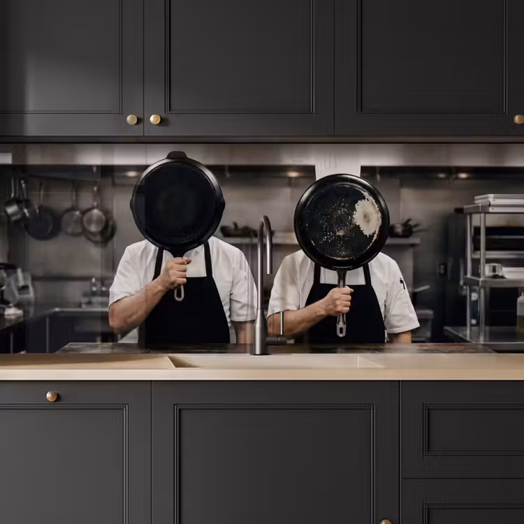 Koks - Koekenpannen - Keuken keuken achterwand 2 middel -sfeer1