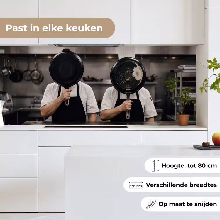 Koks - Koekenpannen - Keuken keuken achterwand 2 middel -sfeer4_NL