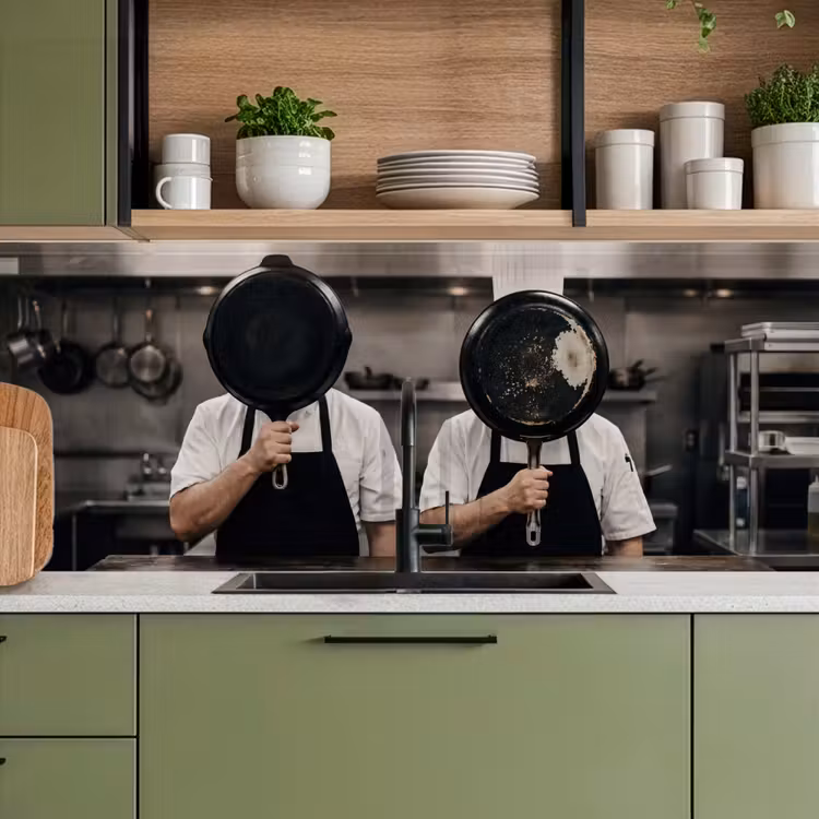 Koks - Koekenpannen - Keuken keuken achterwand 2 middel -sfeer3