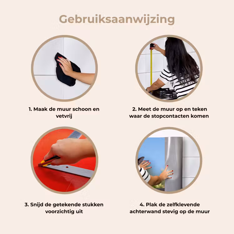 Kolibrie - Bloem - Natuur - Groen keuken achterwand 2 middel -gebruiksaanwijzing_NL