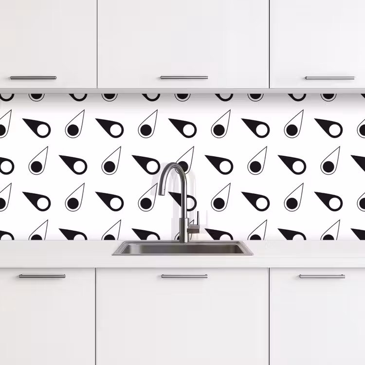 Kompas - Patronen - Reizen keuken achterwand 2 middel 871 -3d