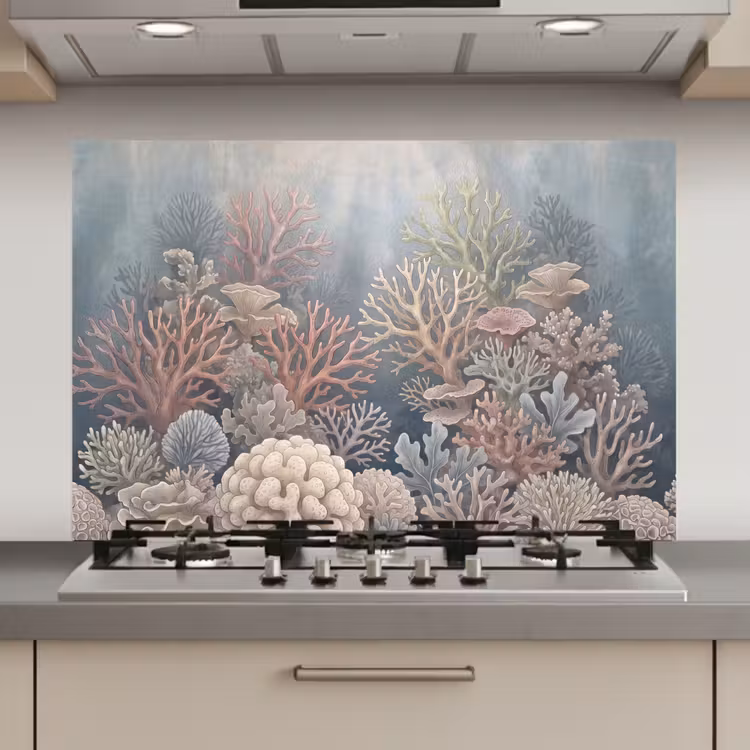 Koraal - Zeeleven - Onderwater - Illustratie - Natuur keuken achterwand spatscherm klein -3d_website