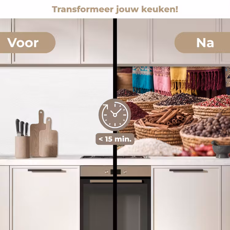Keuken achterwand - Kruiden - Manden - Oosters - Kruiden - Manden - Oosters keuken achterwand 2 middel