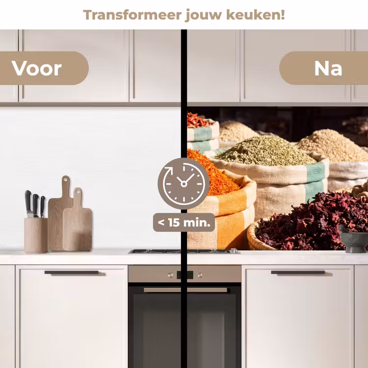 Keuken achterwand - Kruiden - Markt - Kleurrijk - Kruiden - Markt - Kleurrijk keuken achterwand 2 middel