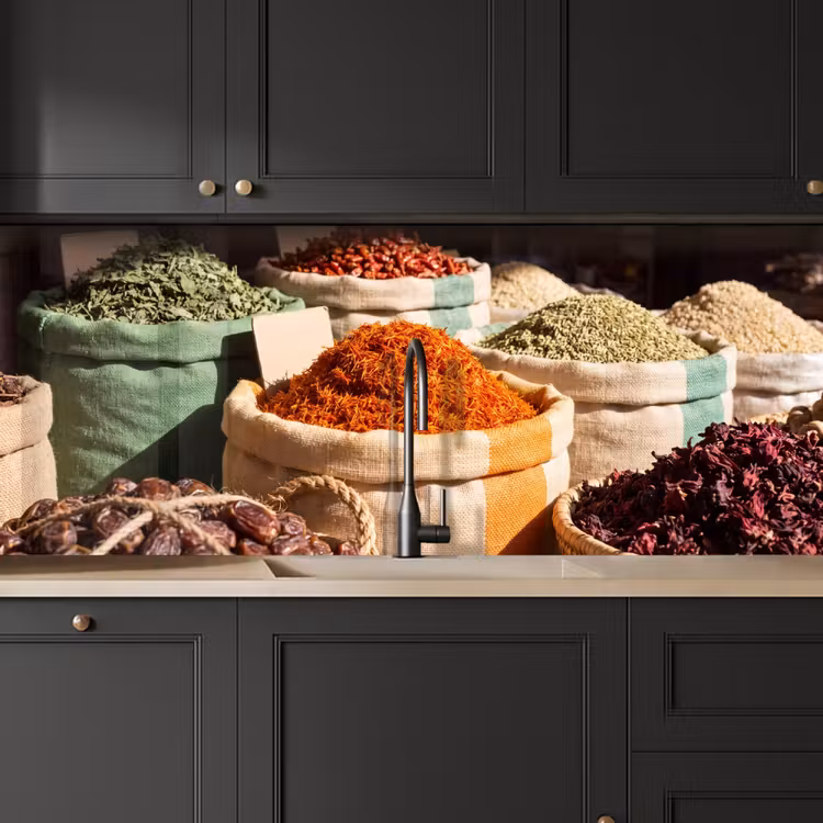Keuken achterwand - Kruiden - Markt - Kleurrijk - Kruiden - Markt - Kleurrijk keuken achterwand 2 middel