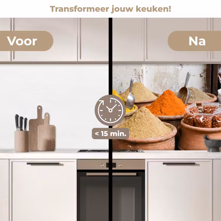 Keuken achterwand - Kruiden - Potten - Oosters - Kruiden - Potten - Oosters keuken achterwand 2 middel