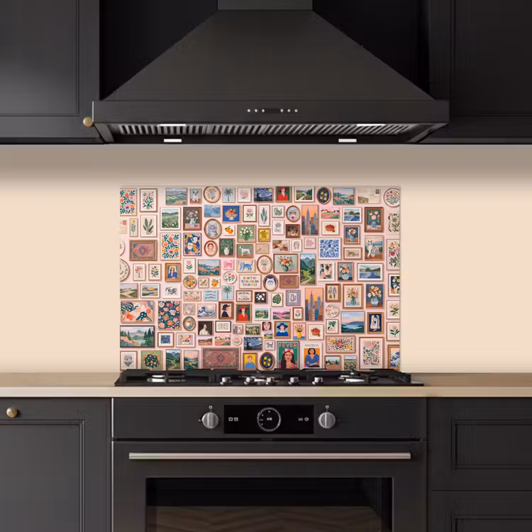 Kunst - Collectie - Decoratie - Modern - Kleurrijk keuken achterwand spatscherm klein -sfeer1