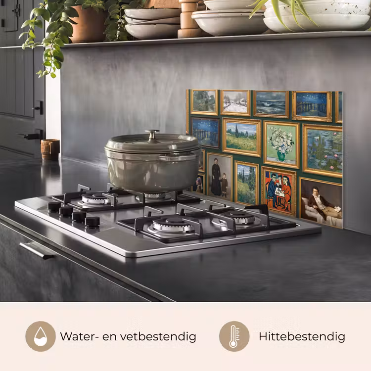 Kunst - Schilderijen - Collectie - Klassiek - Groen keuken achterwand spatscherm klein -usp_NL