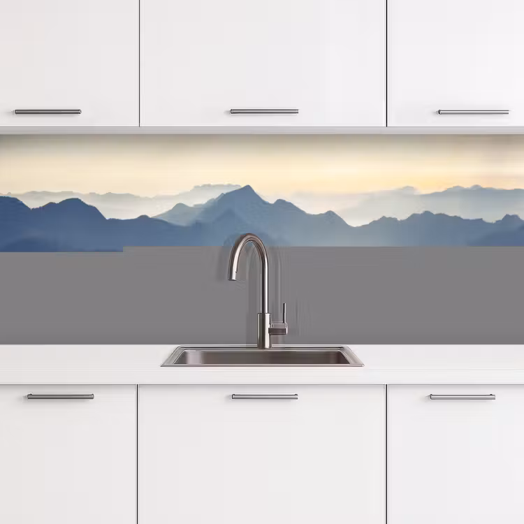 Landschap - Bergen - Groen - Natuur keuken achterwand 2 middel -3d
