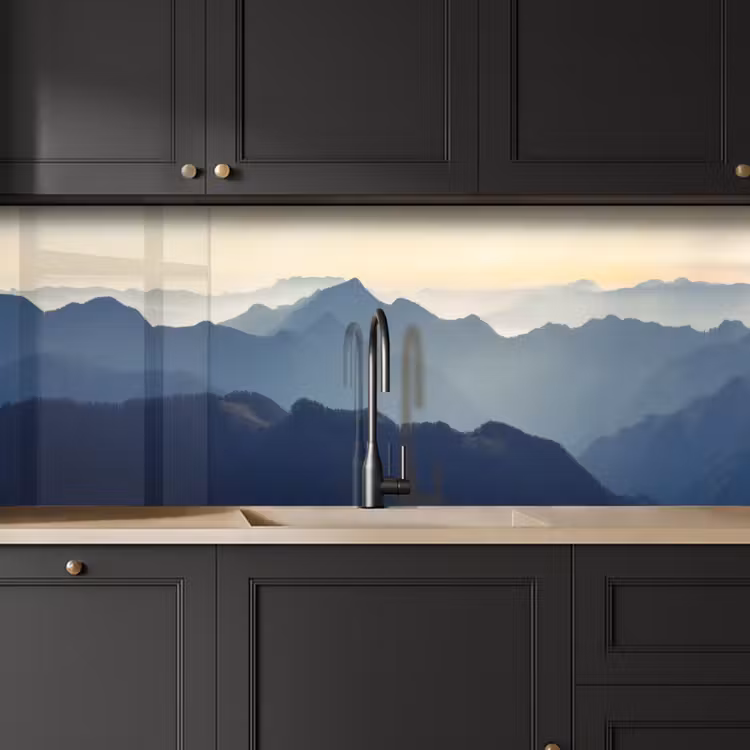 Landschap - Bergen - Groen - Natuur keuken achterwand 2 middel -sfeer1