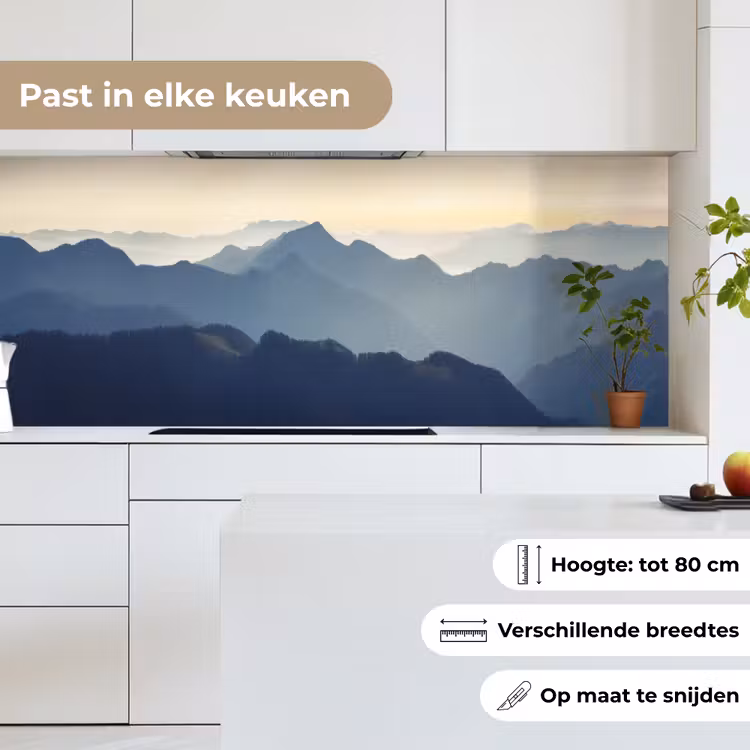 Landschap - Bergen - Groen - Natuur keuken achterwand 2 middel -sfeer4_NL