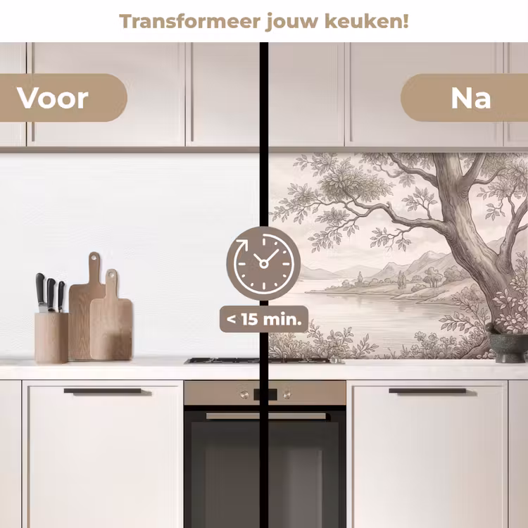 Landschap - Bergen - Meer - Natuur keuken achterwand 2 middel -voor-na2_NL