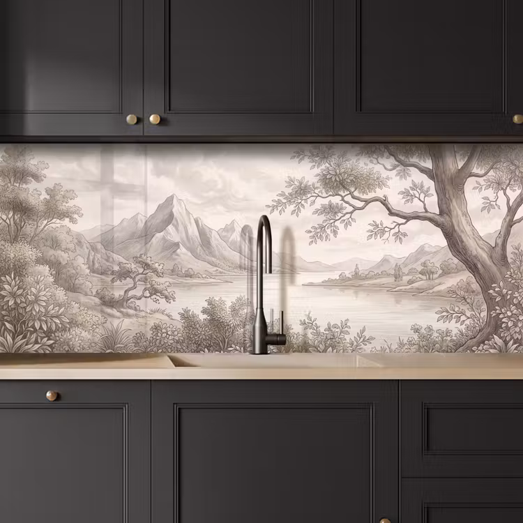 Landschap - Bergen - Meer - Natuur keuken achterwand 2 middel -sfeer1