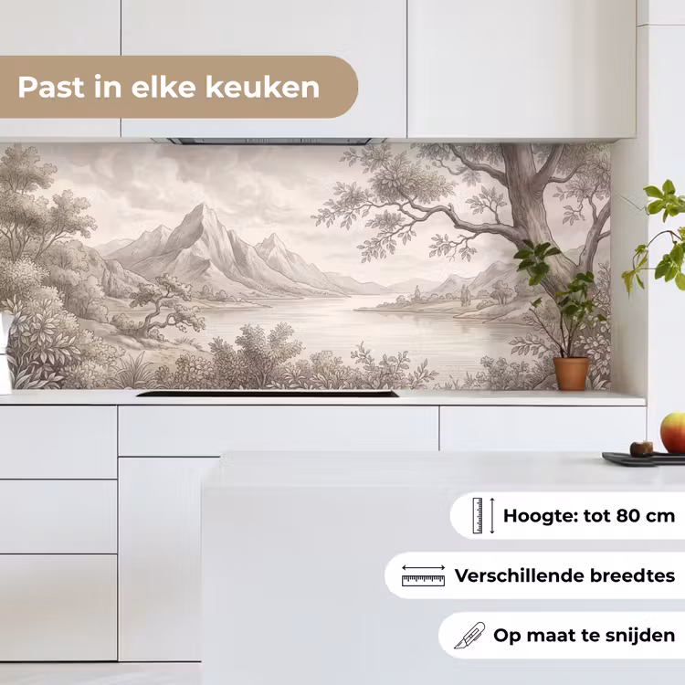 Landschap - Bergen - Meer - Natuur keuken achterwand 2 middel -sfeer4_NL