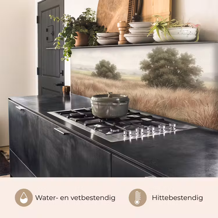 Landschap - Minimalistisch - Beige keuken achterwand 2 middel -usp_NL