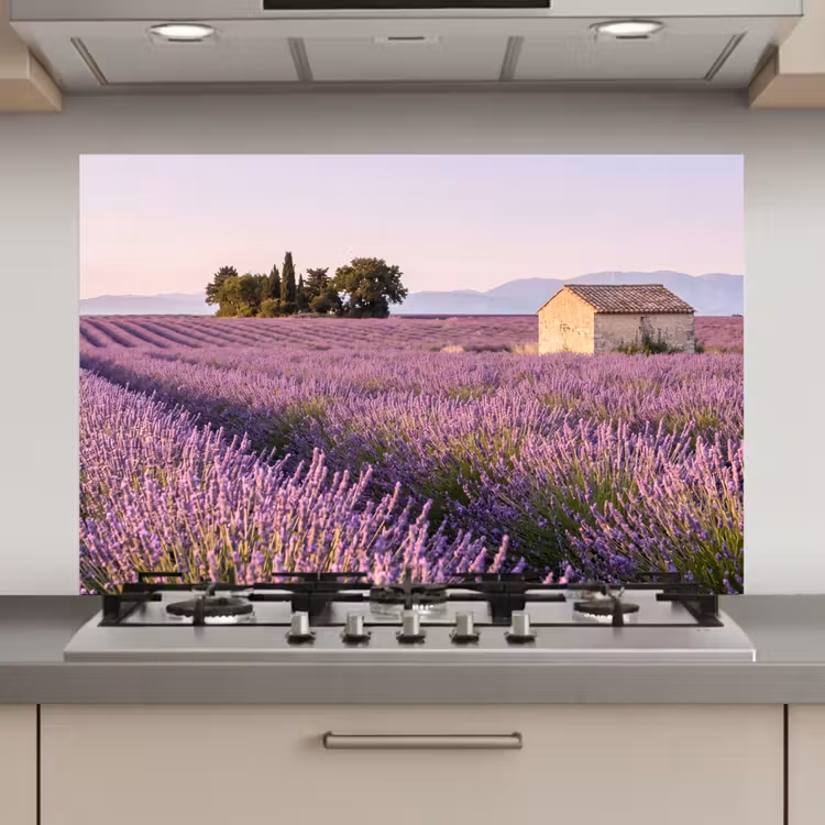 Lavendel - Landschap - Sereen - Paars keuken achterwand 2 middel zz_3dshopping