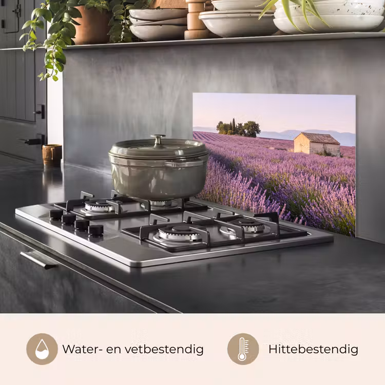 Lavendel - Landschap - Sereen - Paars keuken achterwand 2 middel -sfeer4_NL