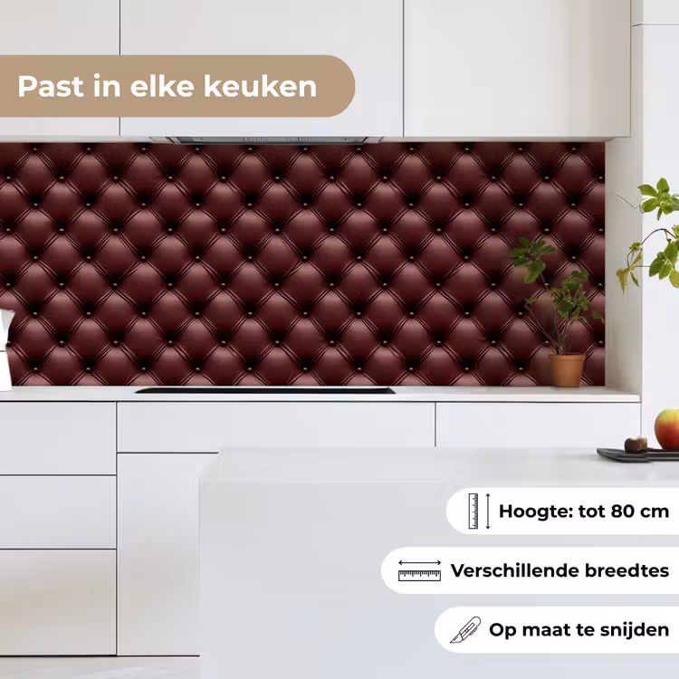 Leer - Patroon - Bordeaux keuken achterwand 2 middel 871 -sfeer4_NL