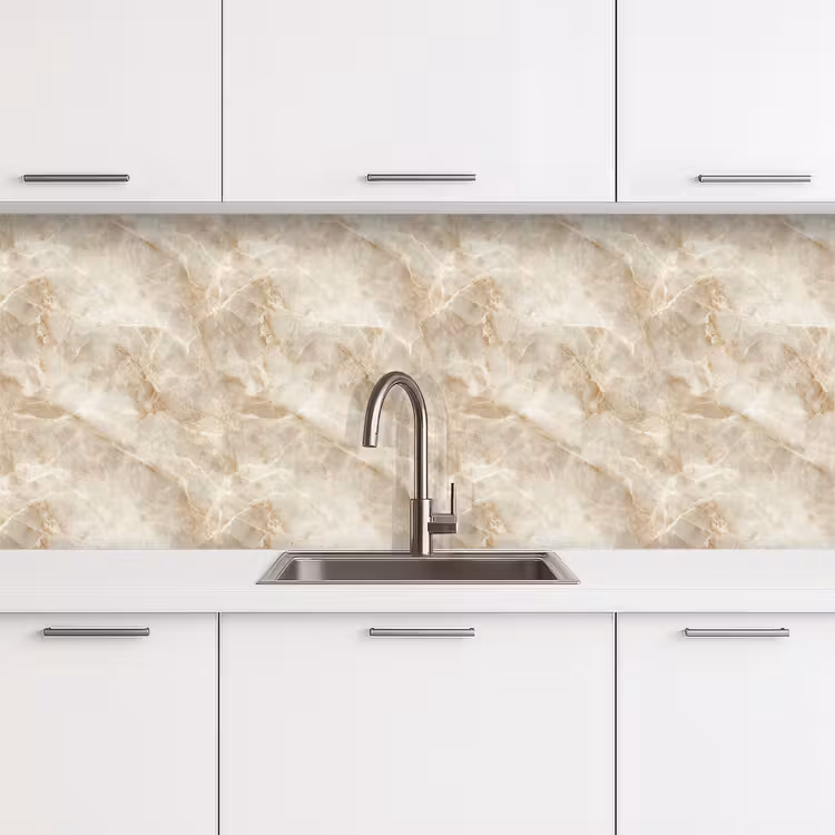 Lichtbeige - Onyx - Subtiel keuken achterwand 2 middel 871 -3d