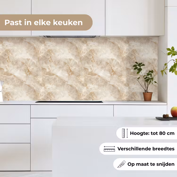 Lichtbeige - Onyx - Subtiel keuken achterwand 2 middel 871 -sfeer4_NL