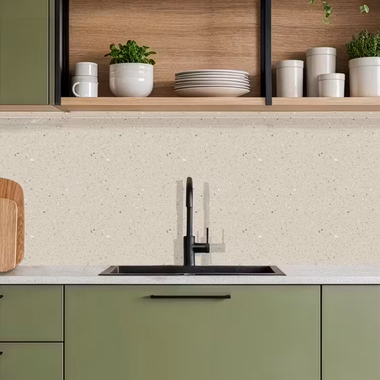 Lichtbeige - Terrazzo - Grijs keuken achterwand 2 middel 871 -sfeer3
