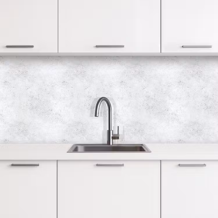 Lichtgrijs - Betonstructuur - Subtiel keuken achterwand 2 middel 871 -3d