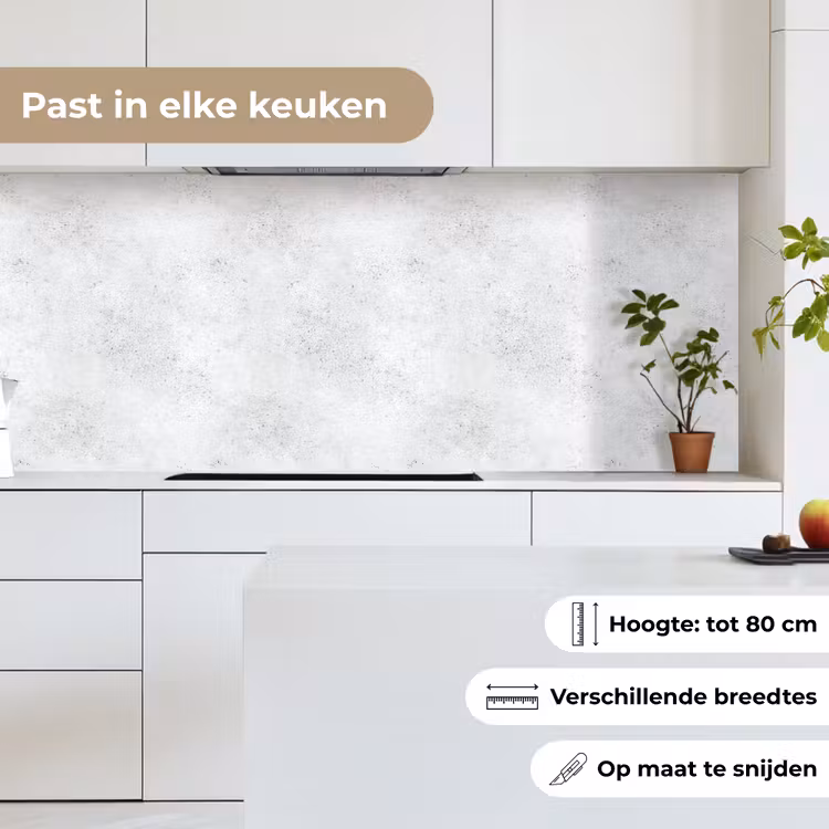 Lichtgrijs - Betonstructuur - Subtiel keuken achterwand 2 middel 871 -sfeer4_NL