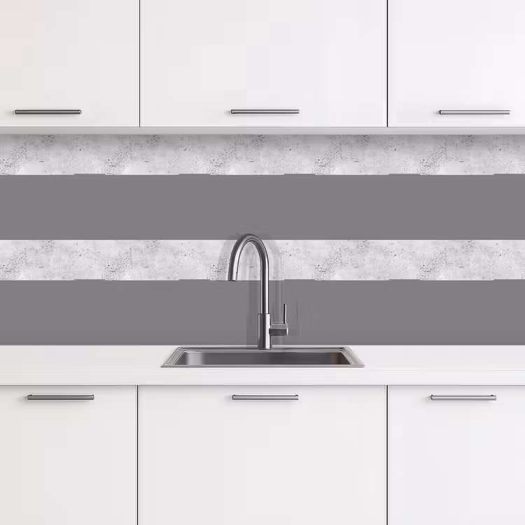 Lichtgrijs - Ruw - Subtiel keuken achterwand 2 middel 871 -3d