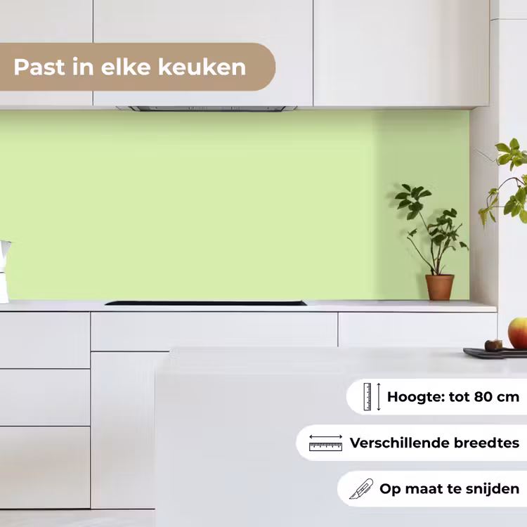 Light - Lime - Groen keuken achterwand 2 middel 871 -sfeer4_NL