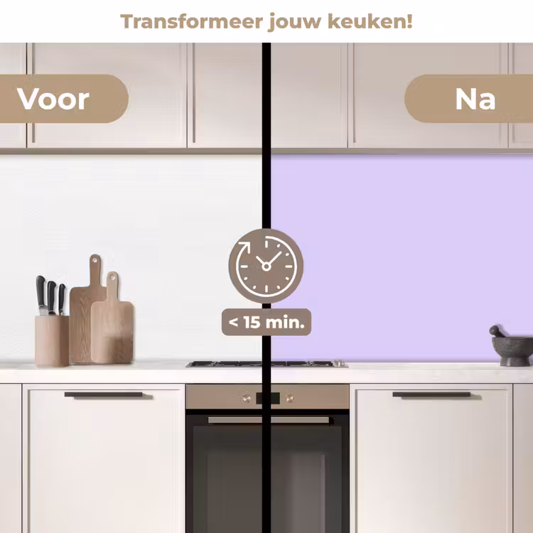 Light - Orchid - Paars keuken achterwand 2 middel 871 -voor-na2_NL