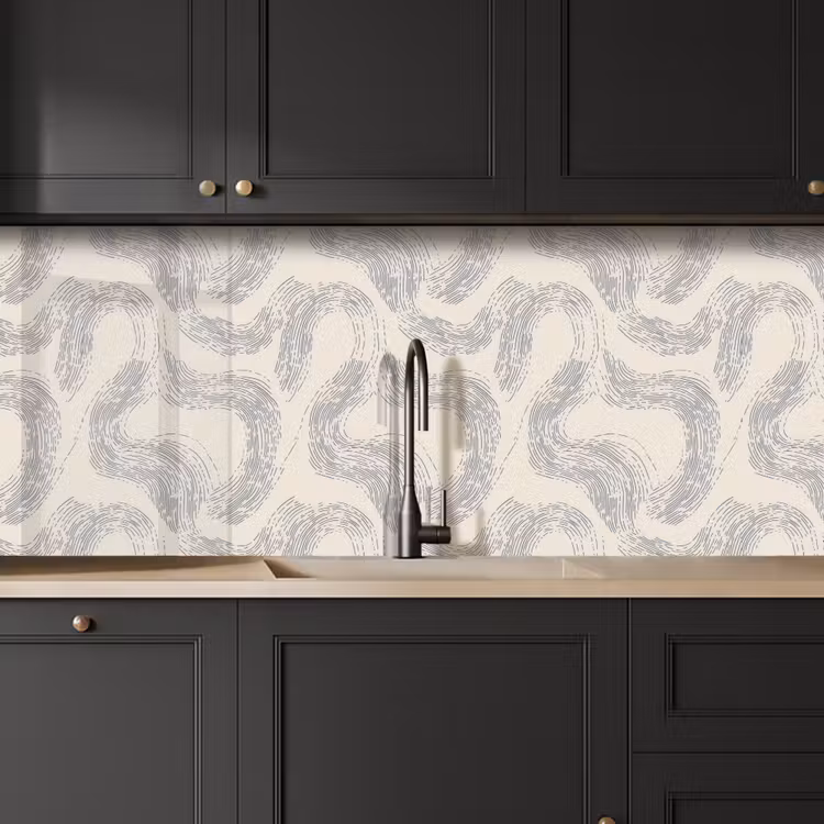 Lijnen - Patroon - Beige - Minimalistisch keuken achterwand 2 middel 871 -sfeer1