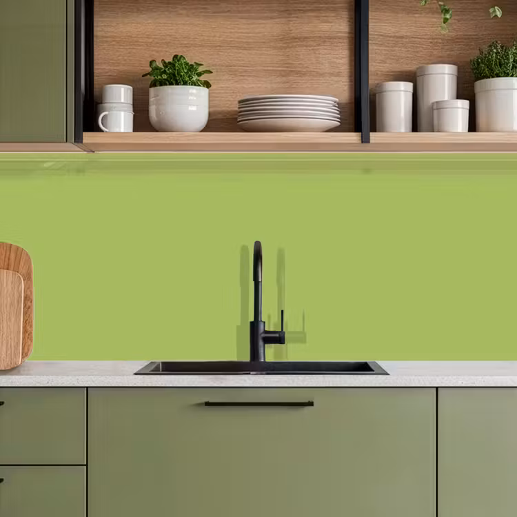 Lime - Glow - Groen keuken achterwand 2 middel 871 -sfeer3